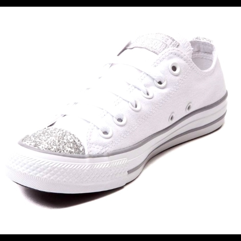Converse Special Edition Glitter Toe White
